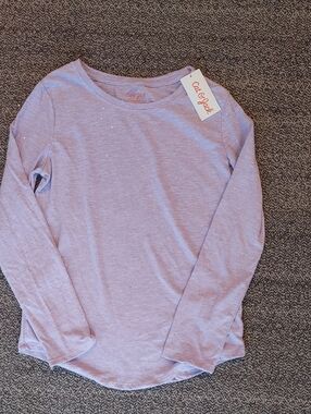 Cat & Jack Lavender Sparkle Long Sleeve Tee